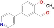 2-Methoxy-5-(pyridin-4-yl)benzaldehyde
