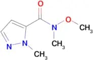 N-methoxy-N,1-dimethyl-1H-pyrazole-5-carboxamide