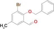 3-Bromo-5-methyl-2-(phenylmethoxy)benzaldehyde