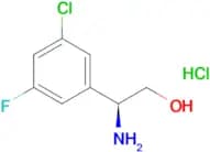 (S)-2-amino-2-(3-chloro-5-fluorophenyl)ethan-1-ol hcl