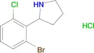 2-(2-Bromo-6-chlorophenyl)pyrrolidine hydrochloride