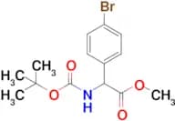 Methyl 2-(4-bromophenyl)-2-((tert-butoxycarbonyl)amino)acetate