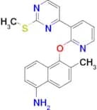 6-Methyl-5-((3-(2-(methylthio)pyrimidin-4-yl)pyridin-2-yl)oxy)naphthalen-1-amine