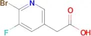 2-(6-Bromo-5-fluoropyridin-3-yl)acetic acid