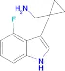 (1-(4-Fluoro-1H-indol-3-yl)cyclopropyl)methanamine