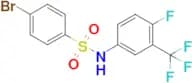 4-Bromo-N-(4-fluoro-3-(trifluoromethyl)phenyl)benzenesulfonamide