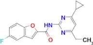N-(4-Cyclopropyl-6-ethylpyrimidin-2-yl)-5-fluorobenzofuran-2-carboxamide