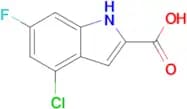 4-Chloro-6-fluoro-1h-indole-2-carboxylic acid