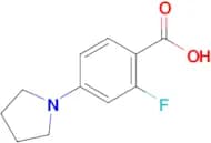 2-Fluoro-4-pyrrolidinobenzoic acid