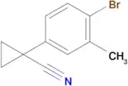 1-(4-Bromo-3-methylphenyl)cyclopropane-1-carbonitrile