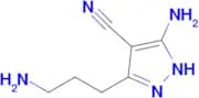 5-Amino-3-(3-aminopropyl)-1H-pyrazole-4-carbonitrile