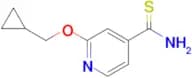 2-(Cyclopropylmethoxy)pyridine-4-carbothioamide