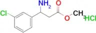 Methyl 3-amino-3-(3-chlorophenyl)propanoate hydrochloride