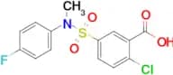 2-Chloro-5-[(4-fluorophenyl)(methyl)sulfamoyl]benzoic acid