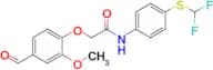 N-{4-[(difluoromethyl)sulfanyl]phenyl}-2-(4-formyl-2-methoxyphenoxy)acetamide