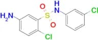 5-Amino-2-chloro-N-(3-chlorophenyl)benzene-1-sulfonamide