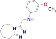 3-Methoxy-N-{5H,6H,7H,8H,9H-[1,2,4]triazolo[4,3-a]azepin-3-ylmethyl}aniline