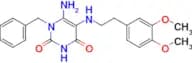 6-Amino-1-benzyl-5-{[2-(3,4-dimethoxyphenyl)ethyl]amino}-1,2,3,4-tetrahydropyrimidine-2,4-dione