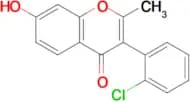 3-(2-Chlorophenyl)-7-hydroxy-2-methyl-4H-1-benzopyran-4-one