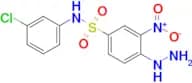 N-(3-Chlorophenyl)-4-hydrazinyl-3-nitrobenzene-1-sulfonamide