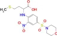 4-(Methylsulfanyl)-2-{[4-(morpholine-4-sulfonyl)-2-nitrophenyl]amino}butanoic acid