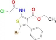 Ethyl 5-bromo-2-(2-chloroacetamido)-4-phenylthiophene-3-carboxylate