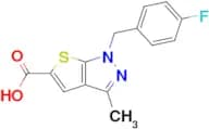 1-[(4-fluorophenyl)methyl]-3-methyl-1H-thieno[2,3-c]pyrazole-5-carboxylic acid