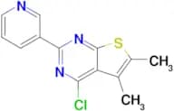 3-{4-chloro-5,6-dimethylthieno[2,3-d]pyrimidin-2-yl}pyridine