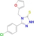 3-(4-chlorophenyl)-4-[(furan-2-yl)methyl]-4,5-dihydro-1H-1,2,4-triazole-5-thione