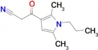 3-(2,5-Dimethyl-1-propyl-1h-pyrrol-3-yl)-3-oxopropanenitrile