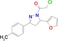 2-Chloro-1-[5-(furan-2-yl)-3-(4-methylphenyl)-4,5-dihydro-1h-pyrazol-1-yl]ethan-1-one