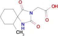 2-(6-Methyl-2,4-dioxo-1,3-diazaspiro[4.5]decan-3-yl)acetic acid