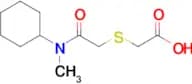 2-({[cyclohexyl(methyl)carbamoyl]methyl}sulfanyl)acetic acid