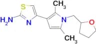 4-[2,5-Dimethyl-1-[(tetrahydro-2-furanyl)methyl]-1H-pyrrol-3-yl]-2-thiazolamine