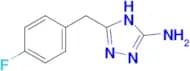 5-[(4-fluorophenyl)methyl]-4h-1,2,4-triazol-3-amine