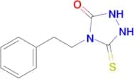4-(2-phenylethyl)-5-sulfanylidene-1,2,4-triazolidin-3-one