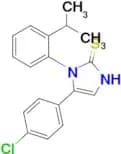 5-(4-chlorophenyl)-1-[2-(propan-2-yl)phenyl]-2,3-dihydro-1H-imidazole-2-thione