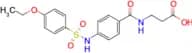3-{[4-(4-ethoxybenzenesulfonamido)phenyl]formamido}propanoic acid