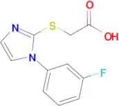 2-{[1-(3-fluorophenyl)-1h-imidazol-2-yl]sulfanyl}acetic acid