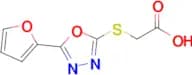 2-{[5-(furan-2-yl)-1,3,4-oxadiazol-2-yl]sulfanyl}acetic acid