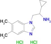 1-Cyclopropyl-2-(5,6-dimethyl-1h-1,3-benzodiazol-1-yl)ethan-1-amine dihydrochloride