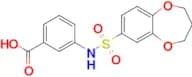 3-(3,4-Dihydro-2h-1,5-benzodioxepine-7-sulfonamido)benzoic acid