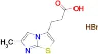 3-{6-methylimidazo[2,1-b][1,3]thiazol-3-yl}propanoic acid hydrobromide