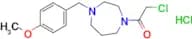 2-Chloro-1-{4-[(4-methoxyphenyl)methyl]-1,4-diazepan-1-yl}ethan-1-one hydrochloride