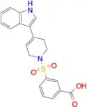 3-{[4-(1h-indol-3-yl)-1,2,3,6-tetrahydropyridin-1-yl]sulfonyl}benzoic acid