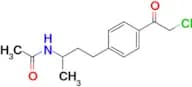 n-{4-[4-(2-chloroacetyl)phenyl]butan-2-yl}acetamide