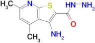 3-Amino-4,6-dimethylthieno[2,3-b]pyridine-2-carbohydrazide