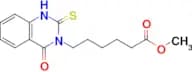methyl 6-(4-oxo-2-sulfanylidene-1,2,3,4-tetrahydroquinazolin-3-yl)hexanoate