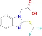2-{2-[(difluoromethyl)sulfanyl]-1h-1,3-benzodiazol-1-yl}acetic acid