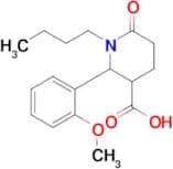 1-Butyl-2-(2-methoxyphenyl)-6-oxopiperidine-3-carboxylic acid